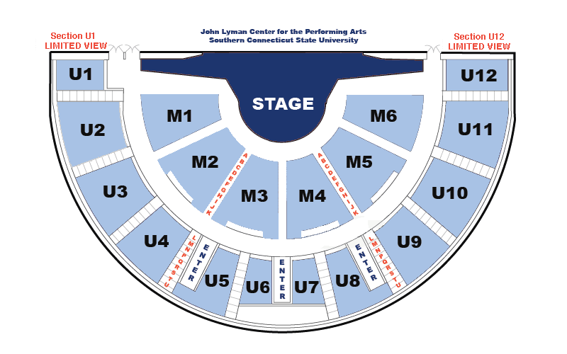 Lyman Center seating chart